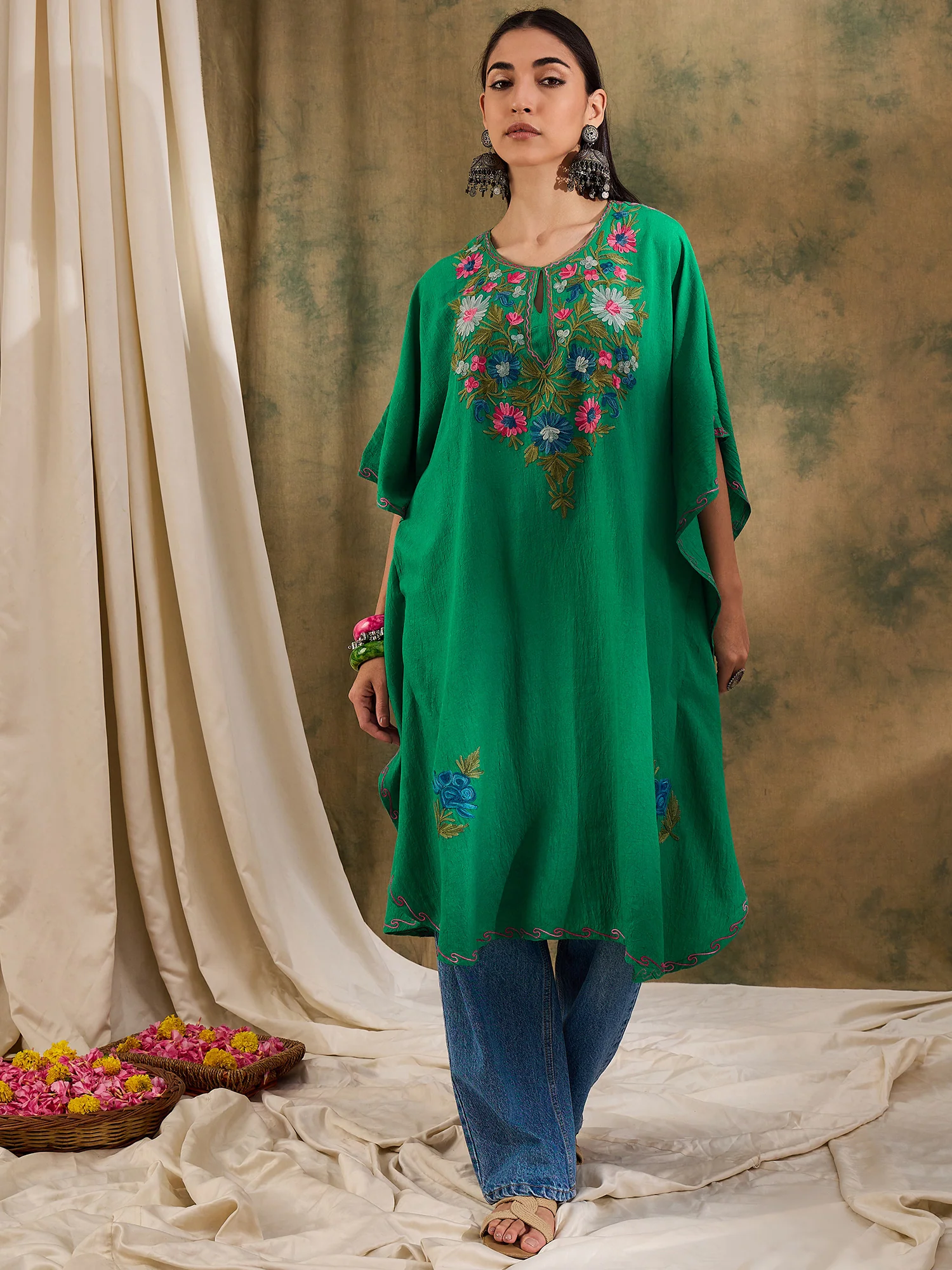 Handcrafted Royal Silk Phiran — authentic Kashmiri Phiran by Kashir Apparels