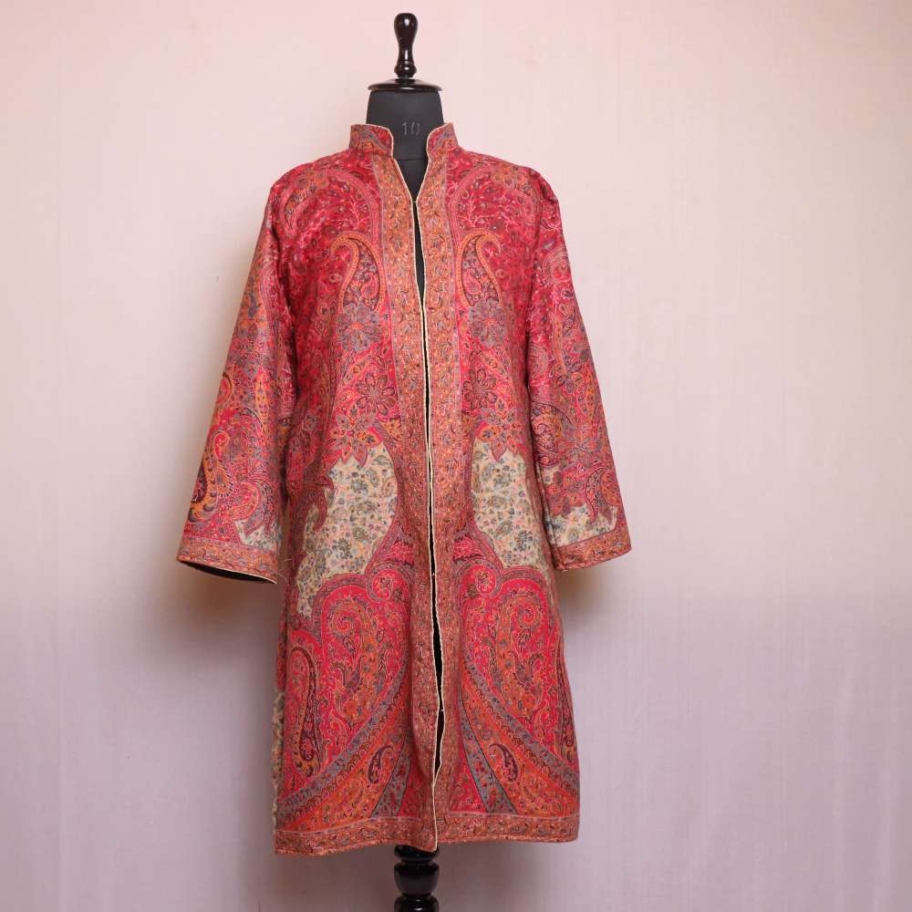Handcrafted Kani Coat Jacket — authentic Kashmiri Kani Jacket by Kashir Apparels